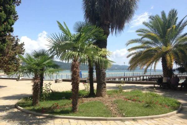 Достопримечательности Абхазии Набережная Махаджиров